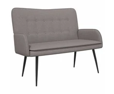 Dvitaškė sofa Taupe 115 x 61 x 87 cm Audinys