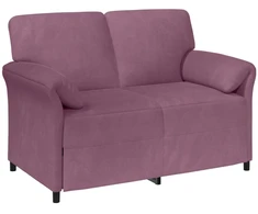 Dvitaškė sofa Violetinė 138 x 83 x 95 cm Aksomas
