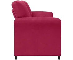 Dvitaškė sofa Vyno raudona 158 x 83 x 95 cm Aksomas