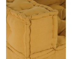 Dvivietė modulinė sofa, geltona, 140x70x36, audinys