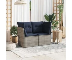 | Sodo sofa | su pagalve Pilka 124 x 62 x 69cm poliratanas