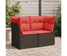 | Sodo sofa | su pagalve Ruda 124 x 62 x 69 cm poliratanas
