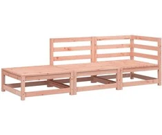 Dvivietė sodo sofa su pakoja, douglas eglės medienos masyvas