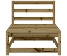 Dvivietė sodo sofa su pakoja, impregnuota pušies mediena