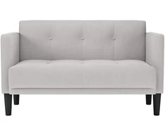 Dvivietė sofa, debesų pilka, 111 cm, audinys