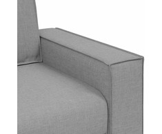 Dvivietė sofa, debesų pilka, 160x78x84 cm, audinys
