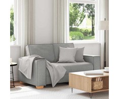 Dvivietė sofa, debesų pilka, 160x78x84 cm, audinys