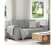 Dvivietė sofa, debesų pilka, 180x78x84 cm, audinys
