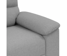 Dvivietė sofa, debesų pilka, 160x81x84 cm, audinys