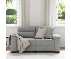 Dvivietė sofa, debesų pilka, 160x81x84 cm, audinys