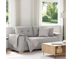 Dvivietė sofa, debesų pilka, 180x77x82 cm, audinys