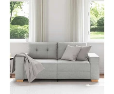 Dvivietė sofa, debesų pilka, 180x77x82 cm, audinys