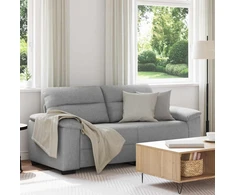 Dvivietė sofa, debesų pilka, 180x81x84 cm, audinys