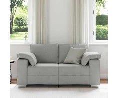 Dvivietė sofa Debesų pilka 160 cm audinys