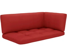 Lauko baldų komplektas Dvivietė sofa iš palečių su pagalvėlėmis, impregnuota pušis