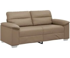 Dvivietė sofa, kapučino spalvos, 180x81x84 cm, dirbtinė oda