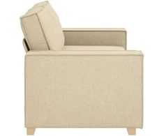 Dvivietė sofa, kreminės spalvos, 180x78x84 cm, audinys