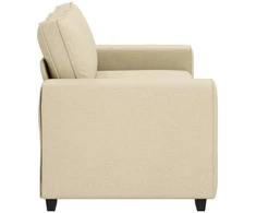 Dvivietė sofa, kreminės spalvos, 180x77x82 cm, audinys