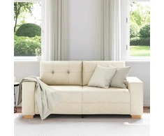 Dvivietė sofa, lininė, 180x77x82 cm
