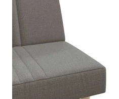 Dvivietė sofa-lova, taupe spalvos, audinys