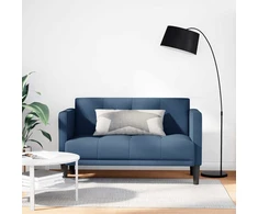 Dvivietė sofa, mėlyna, 111 cm, audinys