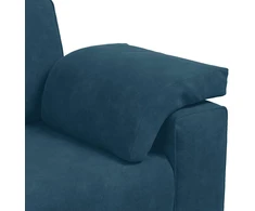 Dvivietė sofa, mėlyna, 160x77x82 cm, aksomas
