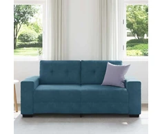 Dvivietė sofa, mėlyna, 180x77x82 cm, aksomas