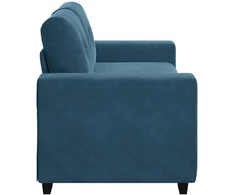 Dvivietė sofa, mėlyna, 180x77x82 cm, aksomas