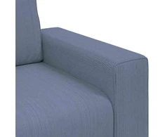 Dvivietė sofa, mėlyna, 180x77x82 cm, velvetas, audinys