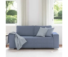 Dvivietė sofa, mėlyna, 180x77x82 cm, velvetas, audinys