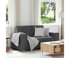 Dvivietė sofa Pilka 160 cm Dirbtinė oda