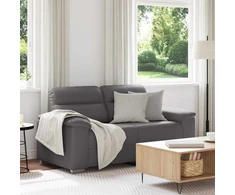 Dvivietė sofa, pilka, 160x81x84 cm, dirbtinė oda