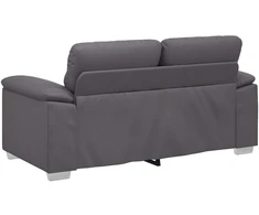 Dvivietė sofa, pilka, 160x81x84 cm, dirbtinė oda