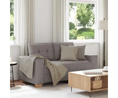 Dvivietė sofa, pilkai pilka, 160x77x82 cm, audinys