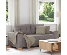 Dvivietė sofa, pilkai pilka, 180x77x82 cm, audinys