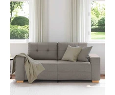 Dvivietė sofa, pilkai pilka, 180x77x82 cm, audinys