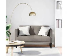 Dvivietė sofa, pilkai ruda, 111 cm, audinys