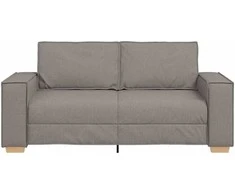 Dvivietė sofa, pilkai ruda, 180x78x84 cm, audinys
