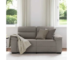 Dvivietė sofa, pilkai ruda, 160x81x84 cm, audinys