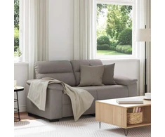 Dvivietė sofa, pilkai ruda, 160x81x84 cm, audinys