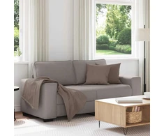 Dvivietė sofa, pilkai ruda, 180x77x82 cm, audinys
