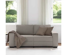 Dvivietė sofa, pilkai ruda, 180x77x82 cm, audinys
