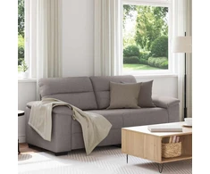 Dvivietė sofa, pilkai ruda, 180x81x84 cm, audinys