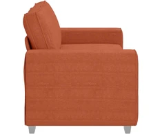 Dvivietė sofa, raudonai oranžinė, 180x77x82 cm, velvetas, audinys