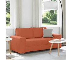 Dvivietė sofa, raudonai oranžinė, 180x77x82 cm, velvetas, audinys
