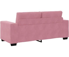 Dvivietė sofa, rožinė, 180x77x82 cm, aksomas
