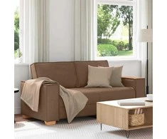 Dvivietė sofa, ruda, 180x78x84 cm, audinys