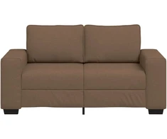 Dvivietė sofa, ruda, 160x77x82 cm, audinys