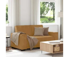 Dvivietė sofa, ruda, 160x78x84 cm, aksominė
