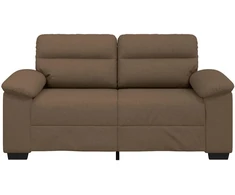 Dvivietė sofa, ruda, 160x81x84 cm, audinys